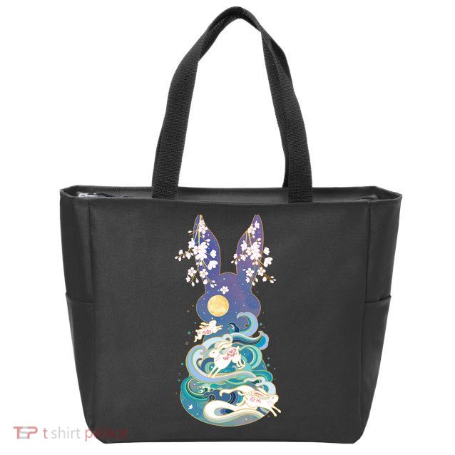 Happy Chinese New Year Year Of The Rabbit Zip Tote Bag