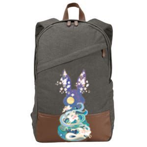 Happy Chinese New Year Year Of The Rabbit Cotton Canvas Backpack