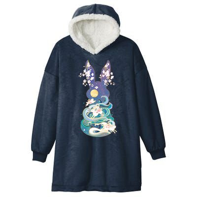 Happy Chinese New Year Year Of The Rabbit Hooded Wearable Blanket