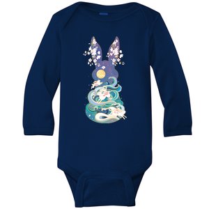 Happy Chinese New Year Year Of The Rabbit Baby Long Sleeve Bodysuit