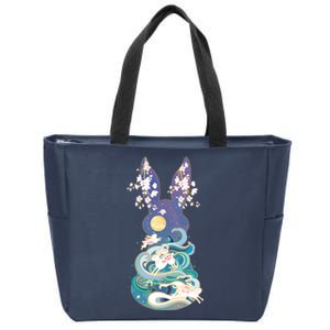 Happy Chinese New Year Year Of The Rabbit Zip Tote Bag