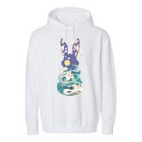 Happy Chinese New Year Year Of The Rabbit Garment-Dyed Fleece Hoodie
