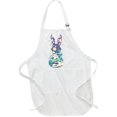 Happy Chinese New Year Year Of The Rabbit Full-Length Apron With Pockets