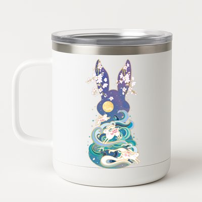 Happy Chinese New Year Year Of The Rabbit 12 oz Stainless Steel Tumbler Cup