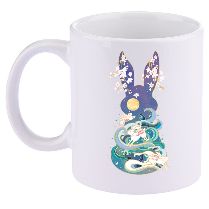 Happy Chinese New Year Year Of The Rabbit 11oz C Handle Ceramic Mug