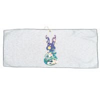 Happy Chinese New Year Year Of The Rabbit Large Microfiber Waffle Golf Towel