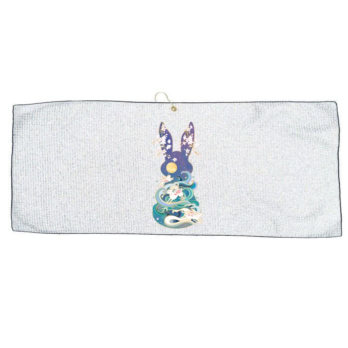 Happy Chinese New Year Year Of The Rabbit Large Microfiber Waffle Golf Towel