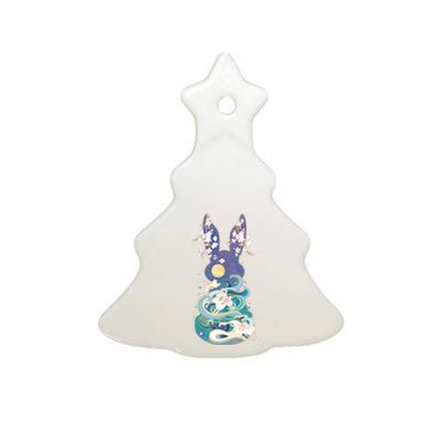 Happy Chinese New Year Year Of The Rabbit Ceramic Tree Ornament