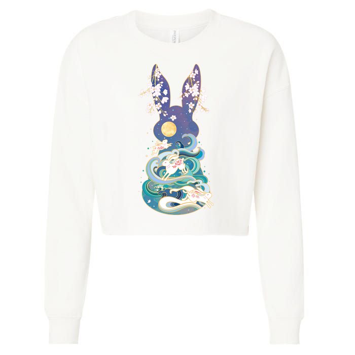 Happy Chinese New Year Year Of The Rabbit Cropped Pullover Crew