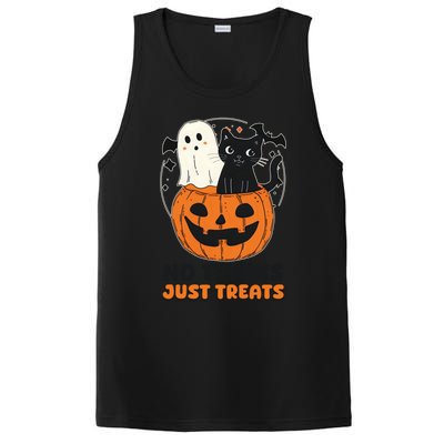 Halloween Cat No Tricks Just Treats Gift PosiCharge Competitor Tank