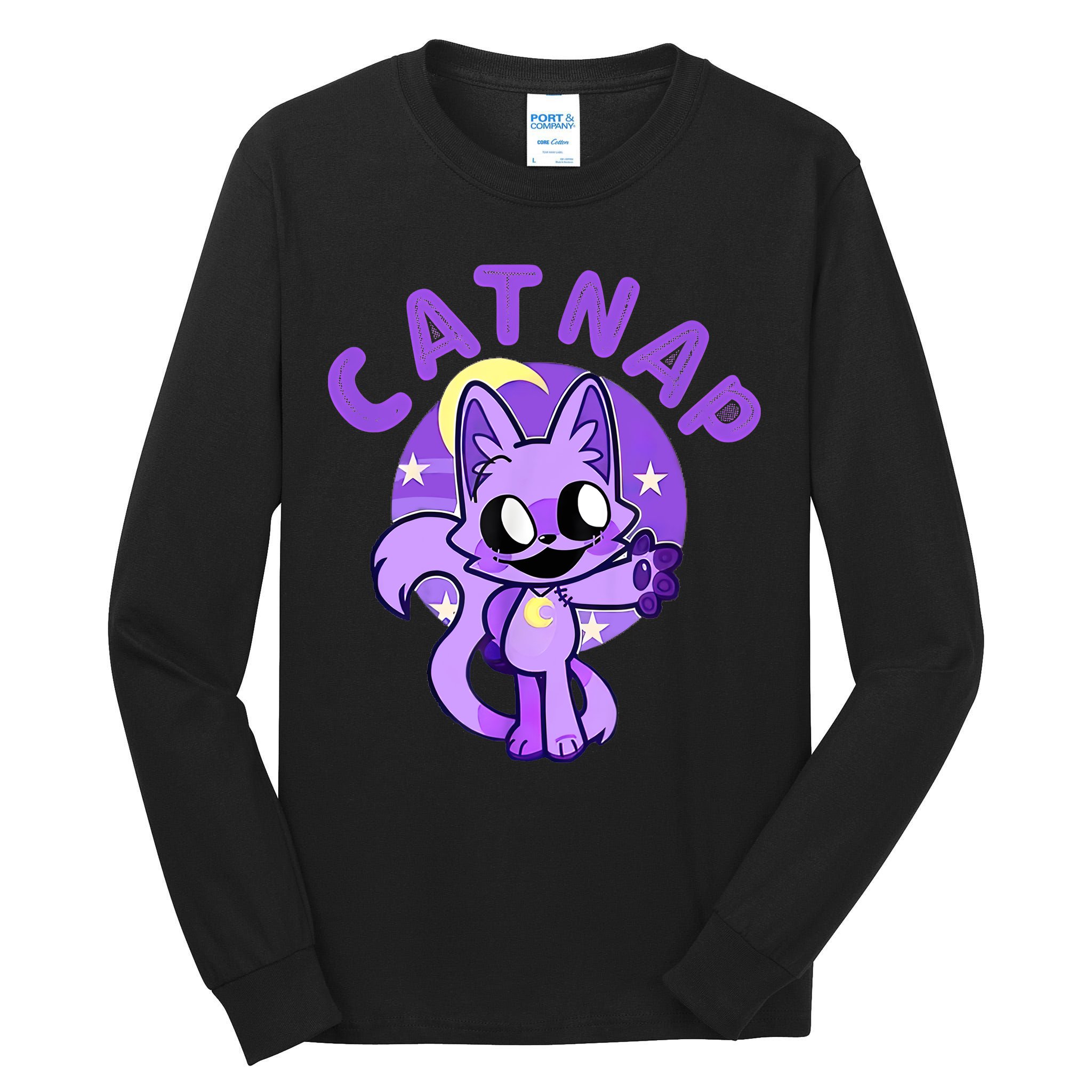 Hi Cats Nap Lover Funny Cat Cat Lover Tall Long Sleeve T-Shirt