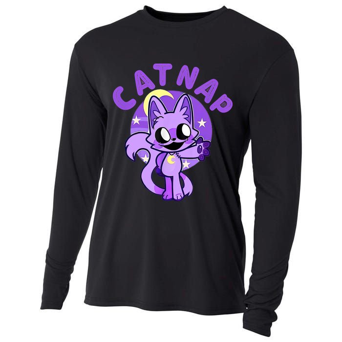Hi Cats Nap Lover Funny Cat Cat Lover Cooling Performance Long Sleeve Crew