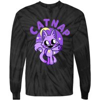 Hi Cats Nap Lover Funny Cat Cat Lover Tie-Dye Long Sleeve Shirt