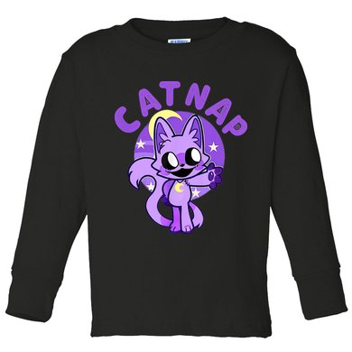 Hi Cats Nap Lover Funny Cat Cat Lover Toddler Long Sleeve Shirt