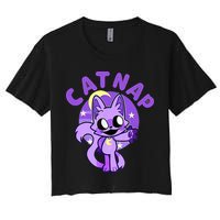 Hi Cats Nap Lover Funny Cat Cat Lover Women's Crop Top Tee