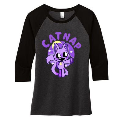 Hi Cats Nap Lover Funny Cat Cat Lover Women's Tri-Blend 3/4-Sleeve Raglan Shirt