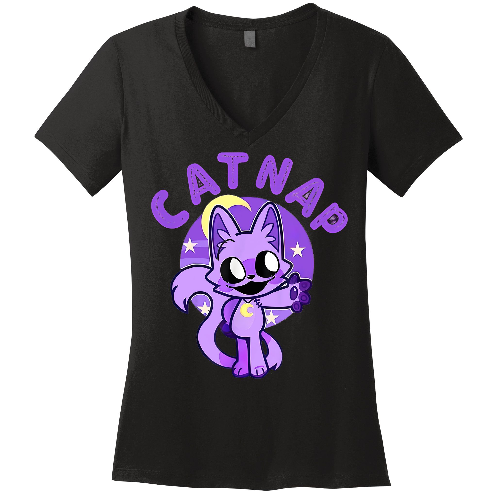 Hi Cats Nap Lover Funny Cat Cat Lover Women's V-Neck T-Shirt
