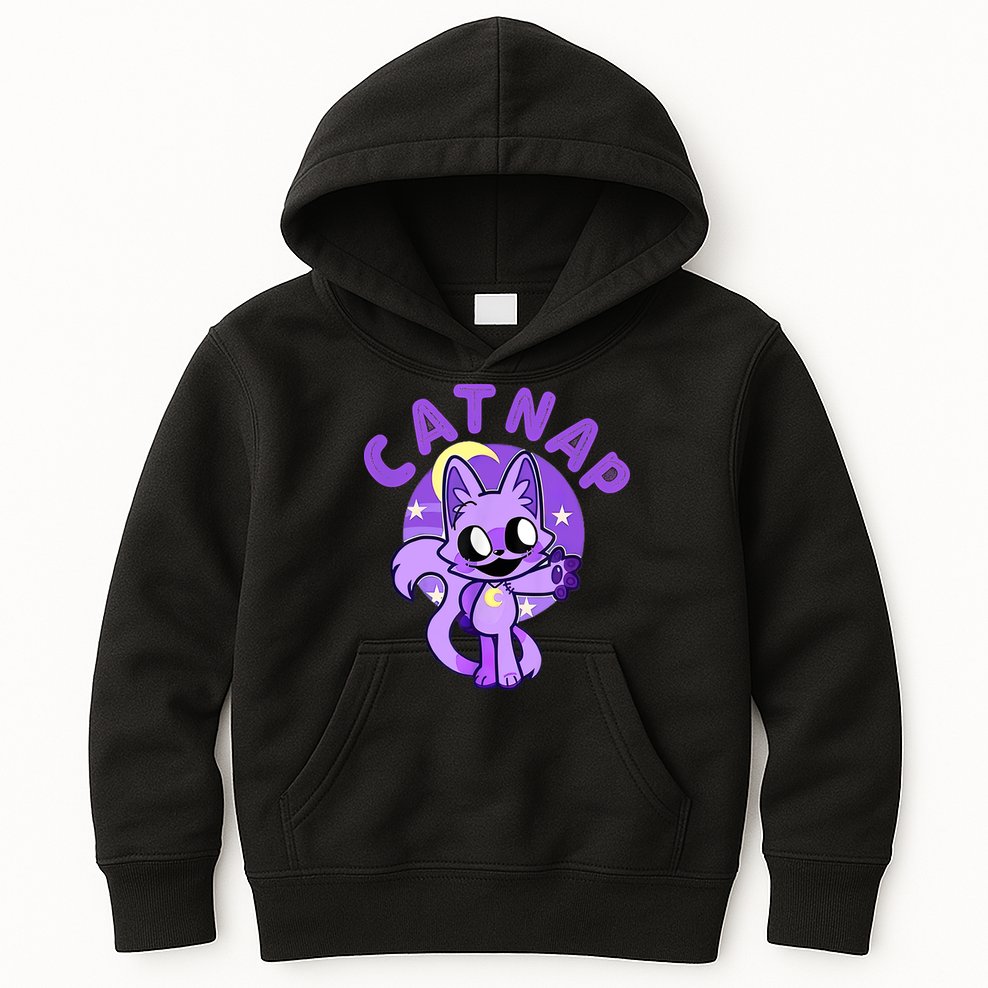 Hi Cats Nap Lover Funny Cat Cat Lover Kids Hoodie