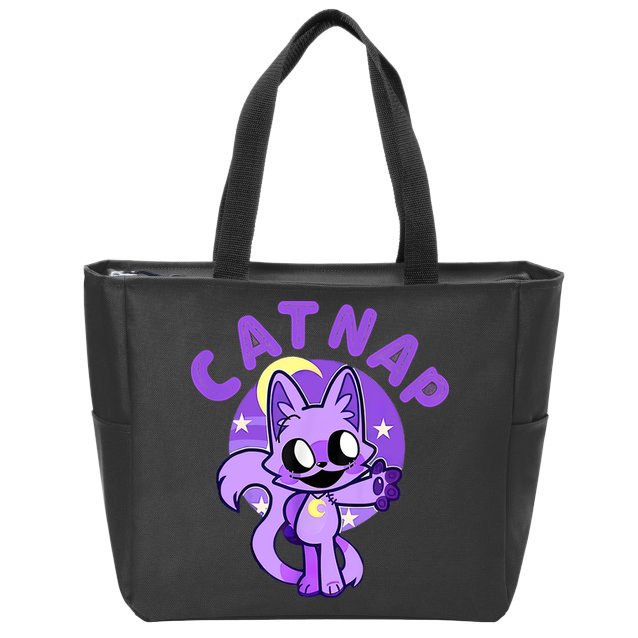 Hi Cats Nap Lover Funny Cat Cat Lover Zip Tote Bag