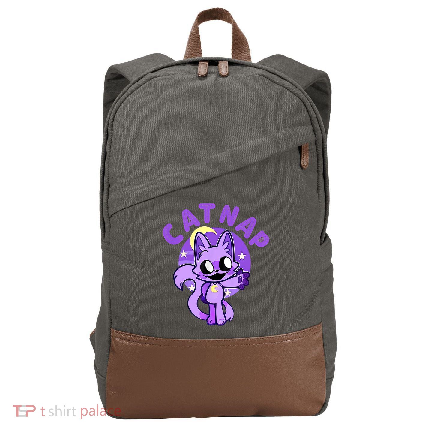 Hi Cats Nap Lover Funny Cat Cat Lover Cotton Canvas Backpack