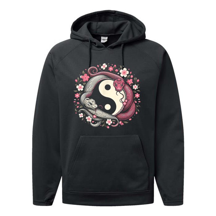 Happy Chinese New Year 2025 Snake Gift Performance Fleece Hoodie