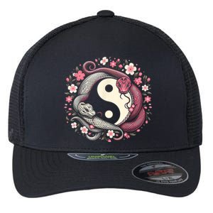 Happy Chinese New Year 2025 Snake Gift Flexfit Unipanel Trucker Cap