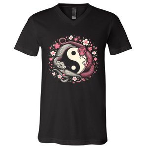 Happy Chinese New Year 2025 Snake Gift V-Neck T-Shirt