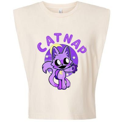 Hi Cats Nap Lover Funny Cat Gift Garment-Dyed Women's Muscle Tee