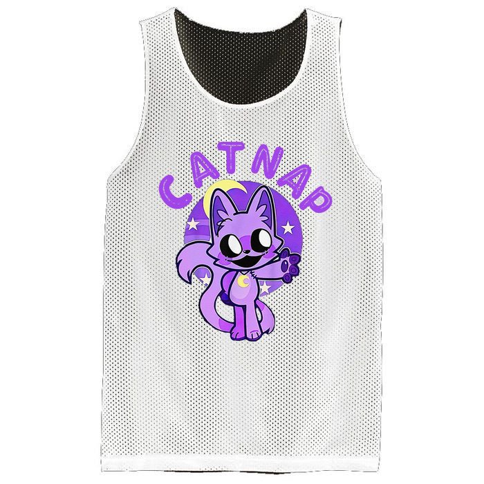 Hi Cats Nap Lover Funny Cat Gift Mesh Reversible Basketball Jersey Tank