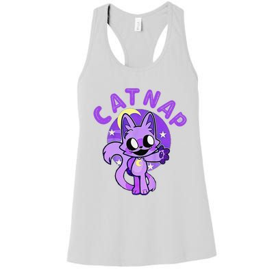 Hi Cats Nap Lover Funny Cat Gift Women's Racerback Tank