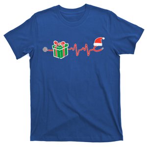 Heartbeat Christmas Nurse Xmas Scrub Top T-Shirt