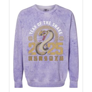 Happy Chinese New Year Year Of The Snake 2025 Colorblast Crewneck Sweatshirt