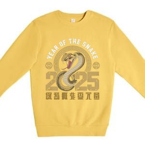 Happy Chinese New Year Year Of The Snake 2025 Premium Crewneck Sweatshirt