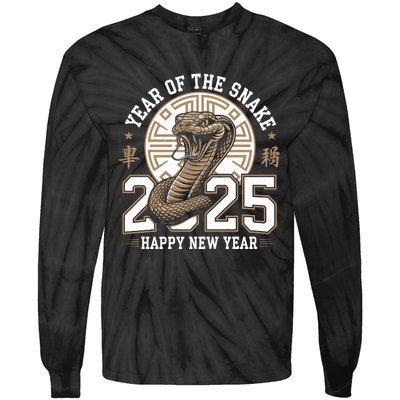 Happy Chinese New Year Year Of The Snake Tie-Dye Long Sleeve Shirt