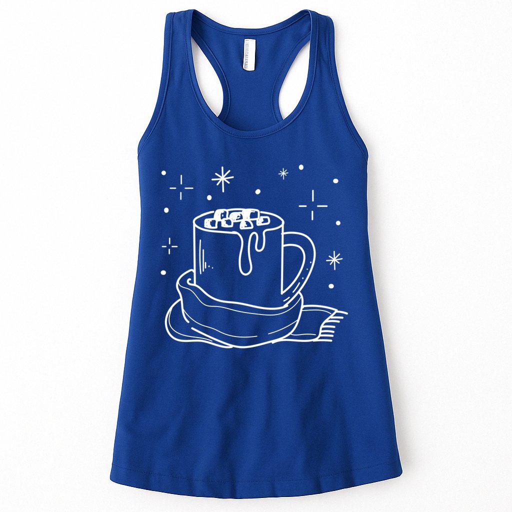 Hot Chocolate Nature Snow Cozy Winter Days Gift Womens Tank Top