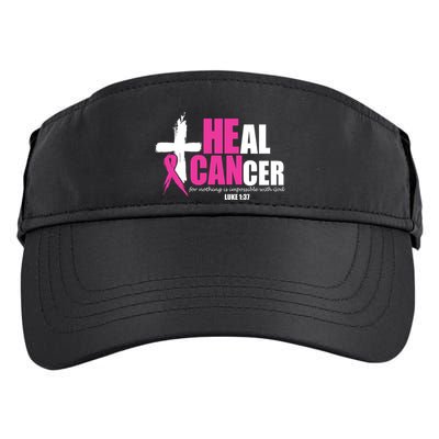 Heal Cancer Nothing Is Impossible With God Breast Adult Drive Performance Visor