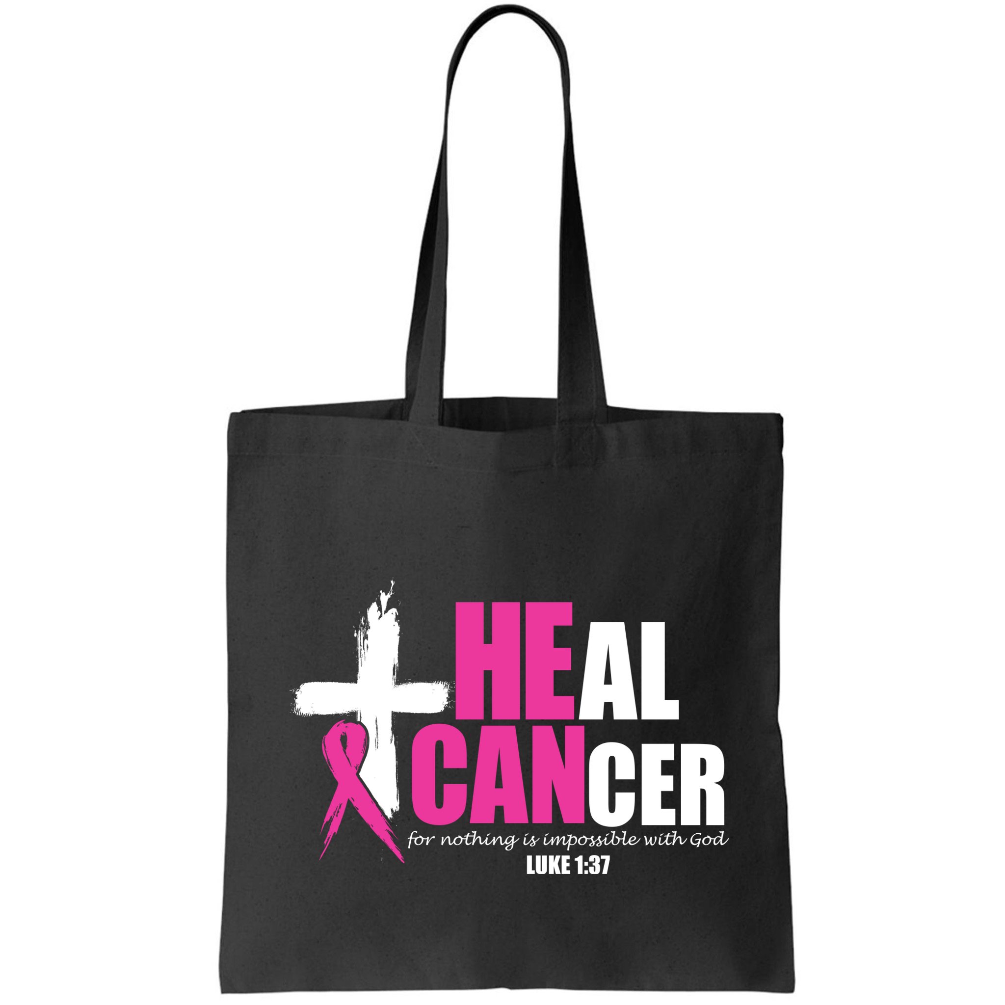 Heal Cancer Nothing Is Impossible With God Breast Bag