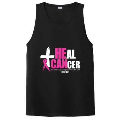 Heal Cancer Nothing Is Impossible With God Breast PosiCharge Competitor Tank