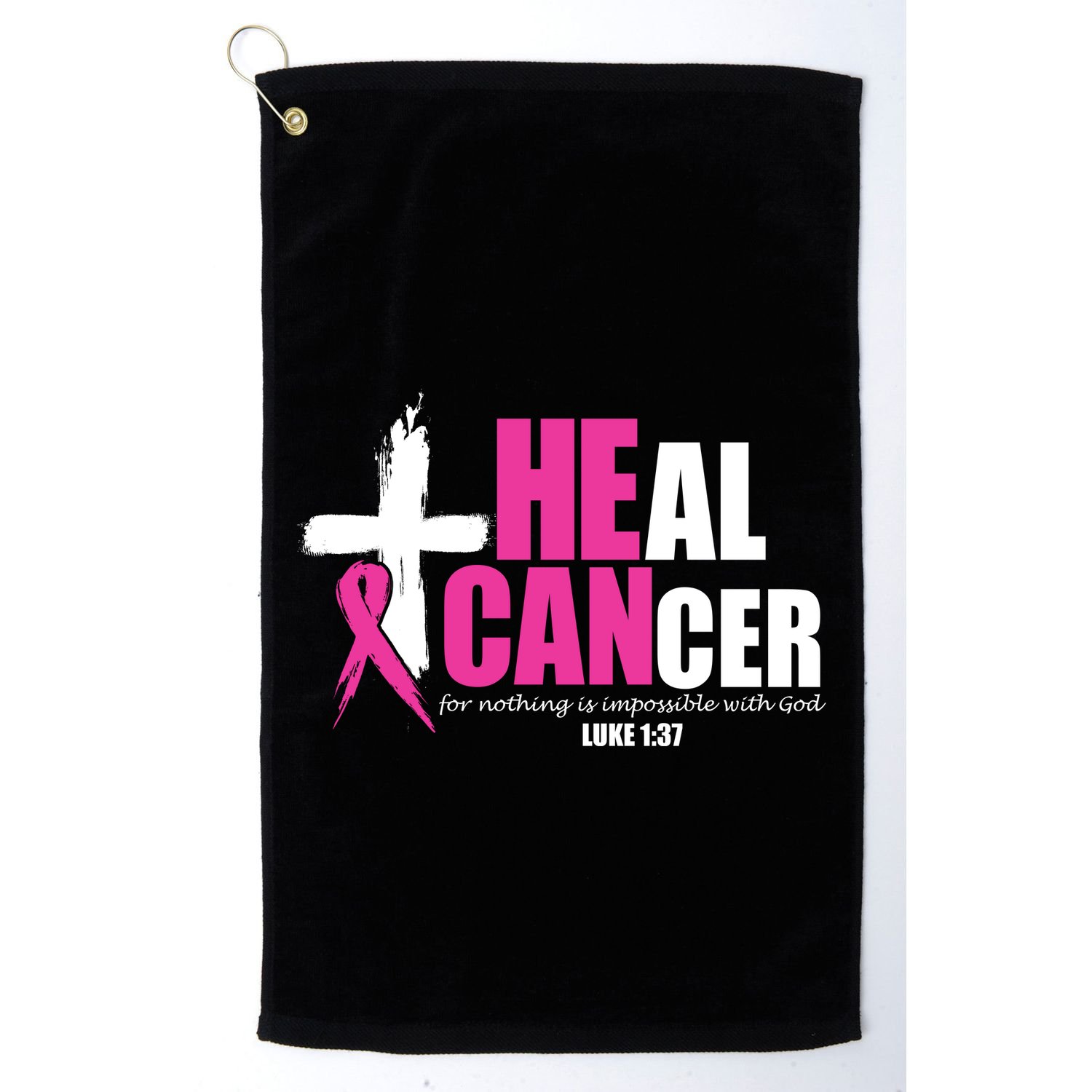 Heal Cancer Nothing Is Impossible With God Breast Golf Towel