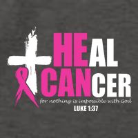 Heal Cancer Nothing Is Impossible With God Breast Vector Backpack