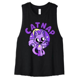 Hi Cats Nap Lover Funny Cat Women's Racerback Cropped Tank