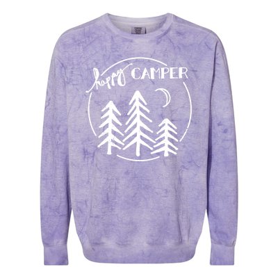 Happy Camper Nature Colorblast Crewneck Sweatshirt