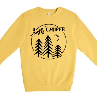 Happy Camper Nature Premium Crewneck Sweatshirt