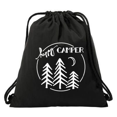 Happy Camper Nature Drawstring Bag