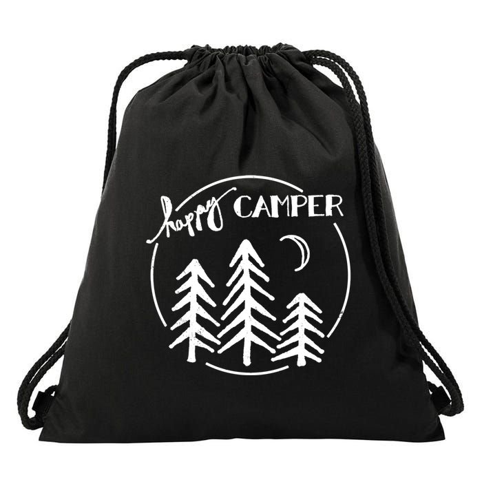 Happy Camper Nature Drawstring Bag
