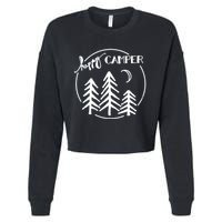 Happy Camper Nature Cropped Pullover Crew