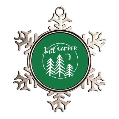 Happy Camper Nature Metallic Star Ornament