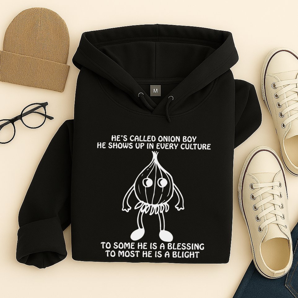 He’S Called Onion Boy He Shows Up In Every Culture Hoodie