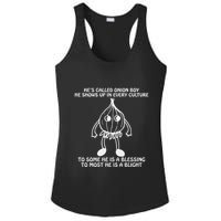 He’S Called Onion Boy He Shows Up In Every Culture Ladies PosiCharge Competitor Racerback Tank