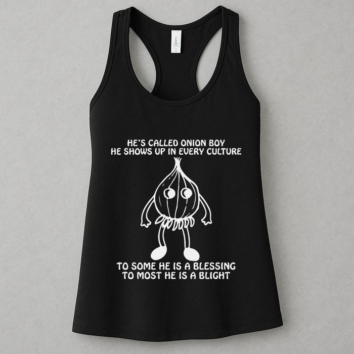 He’S Called Onion Boy He Shows Up In Every Culture Womens Tank Top